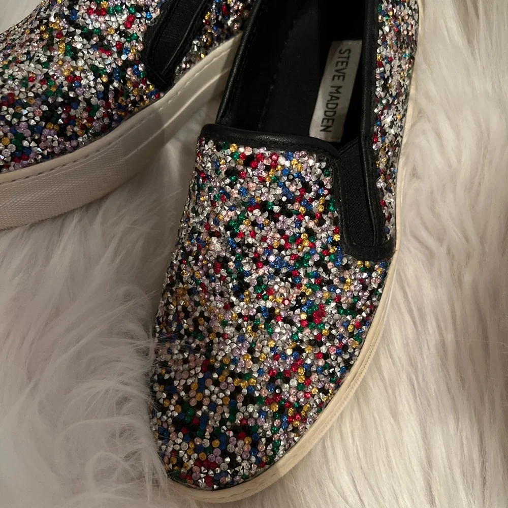 Steve Madden  Rhinestone Shoes size 7 - Picture 4 of 7